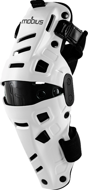 Mobius X8H Hybrid Knee Support - White/Black - L/Xl 1020112