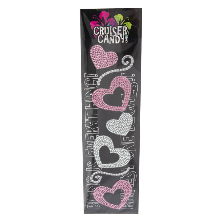 Decal C-Candy Rhinestone Hearts 97838