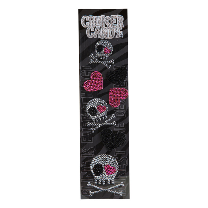 Decal C-Candy Rhinestone Skulls 97843