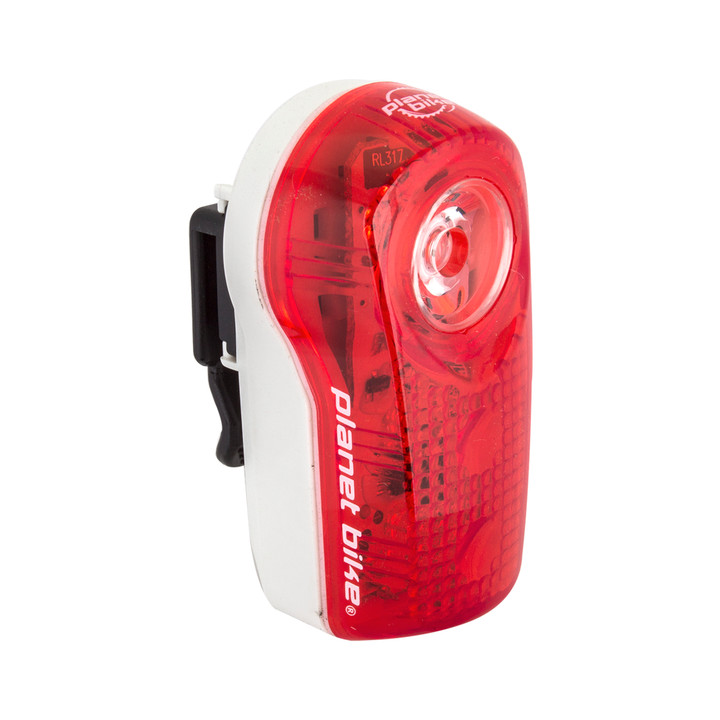 Light Planet Bike Rear Superflash Blinky.5W2Led Wh 95597