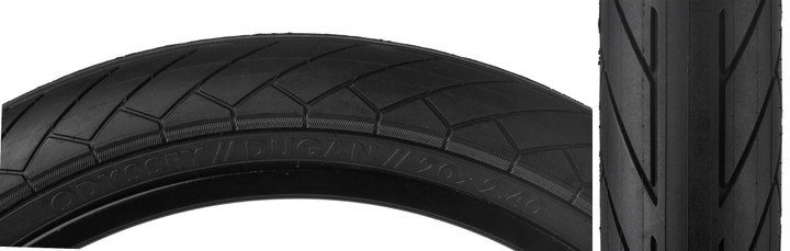 Tire Odyssey Tom Dugan Slick 20X2.4 Bk/Bk Wire 590265