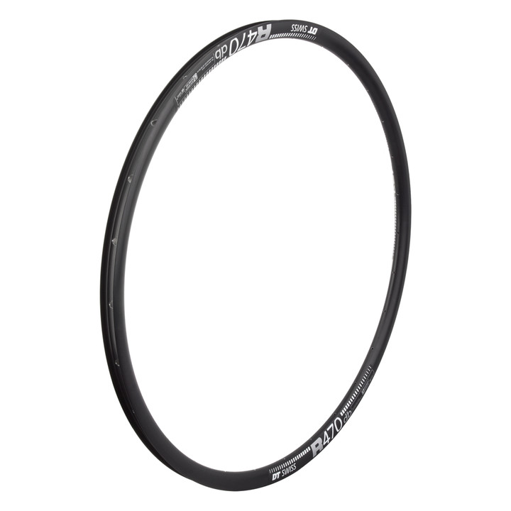 Rim DT Swiss 700C 622X20 R470 28 Bk/Disc Sleeved 450G OEM 470614