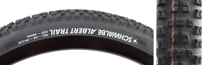 Tire Schwalbe Albert 29X2.5 Evo Trail Pro Radial Bk/Bsk Addix SoFront Tlr E50 Fold 594201