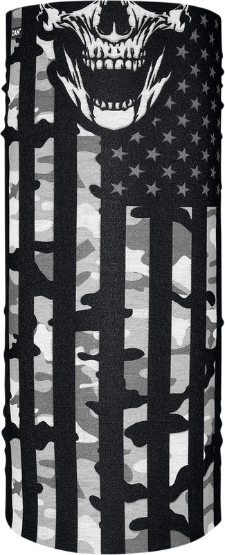 Zan Headgear Motley Tube Polyester Neck Tube - Urban Camo Flag T462