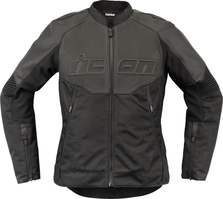 Icon Women'S Overlord3 Leather Jacket - Black - Small 2813-1083