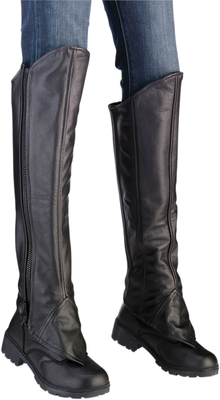 Z1R Women'S Half Chaps - Black - L/Xl 2815-0093