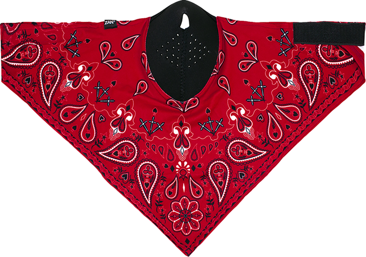Zan Headgear Neodanna Sportflex Face Mask - Red Paisley NEOL106