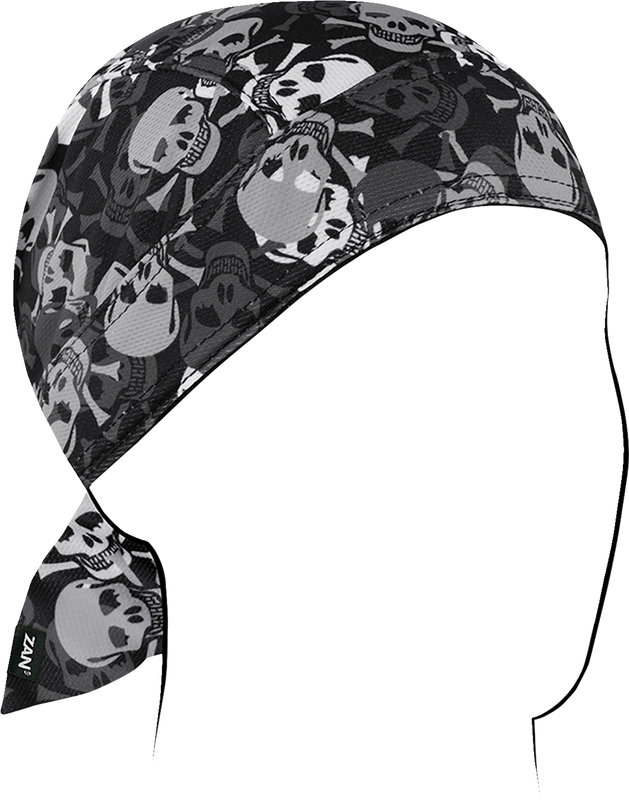 Zan Headgear Flydanna Micro-Mesh Polyester Headwrap - All Over Skull ZM424