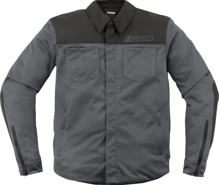 Icon Upstate Mesh Ce Jacket - Gray - Large 2820-6225
