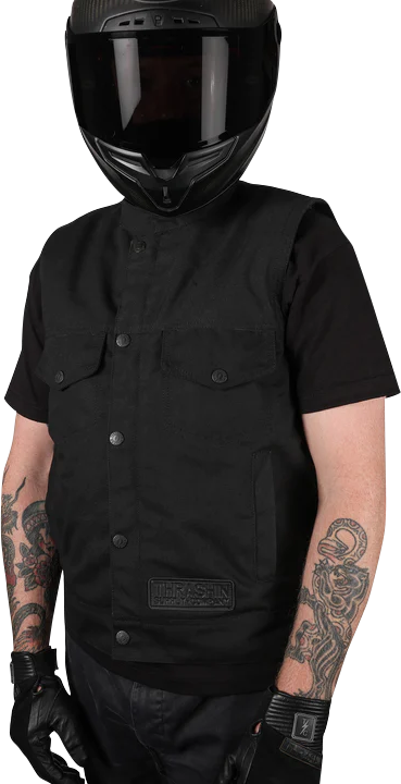 Thrashin Supply Co. Nightrider V2 Riding Vest - Black - Xl TMJ-12-11