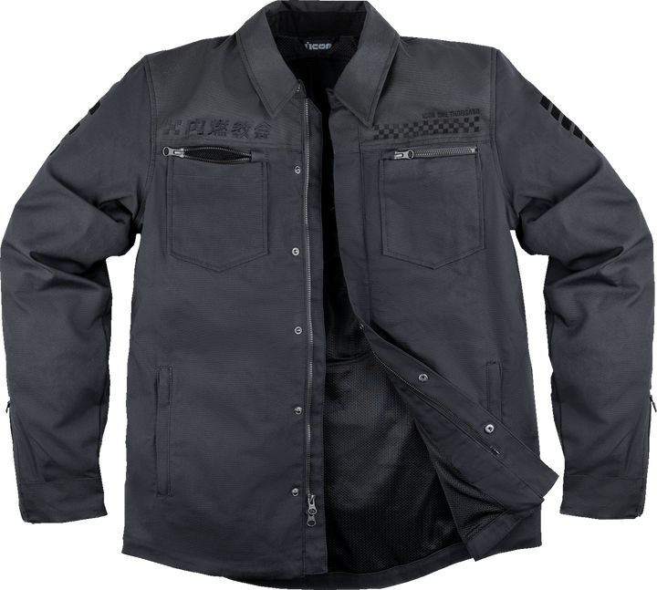 Icon Upstate Canvas National Jacket - Black - Medium 2820-6561