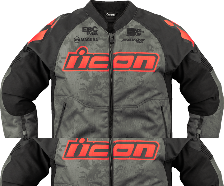 Icon Overlord3 Magnacross Jacket - Gray Camo - Medium 2820-6713