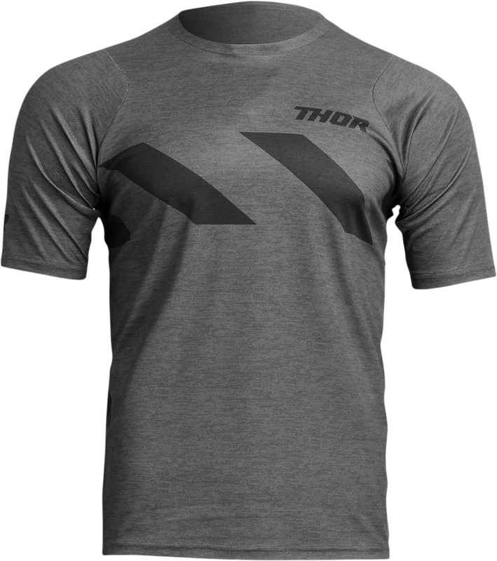 Thor Assist Hazard Short-Sleeve Jersey - Charcoal/Heather - Large 5020-0010