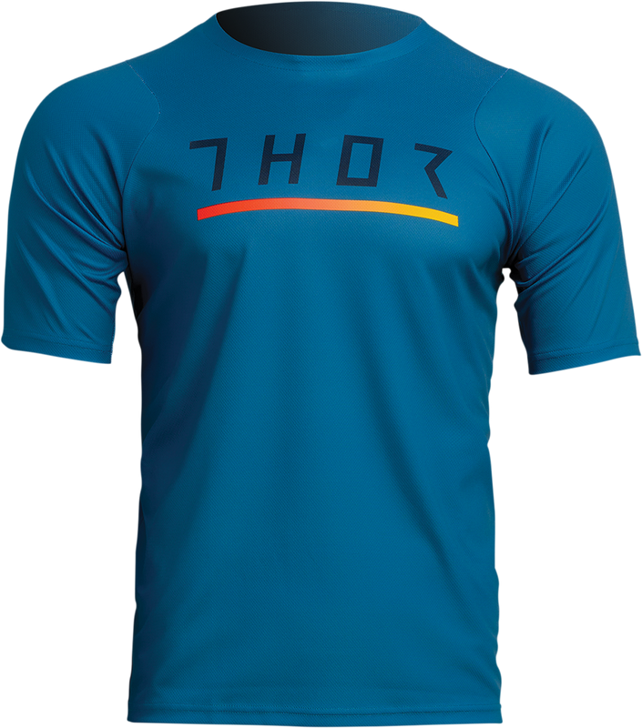 Thor Assist Caliber Short-Sleeve Jersey - Teal - Small 5020-0014
