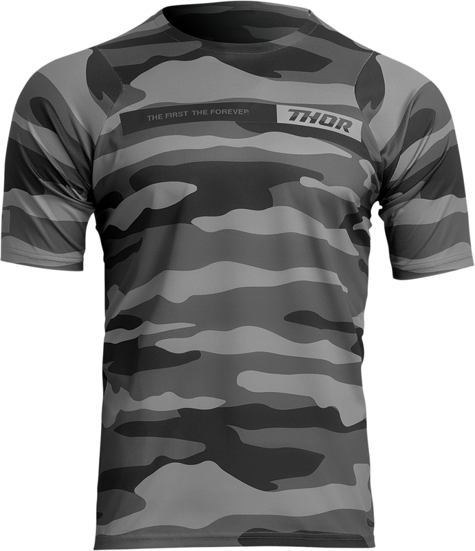 Thor Assist Short-Sleeve Jersey - Camo Dark Gray - Small 5020-0026