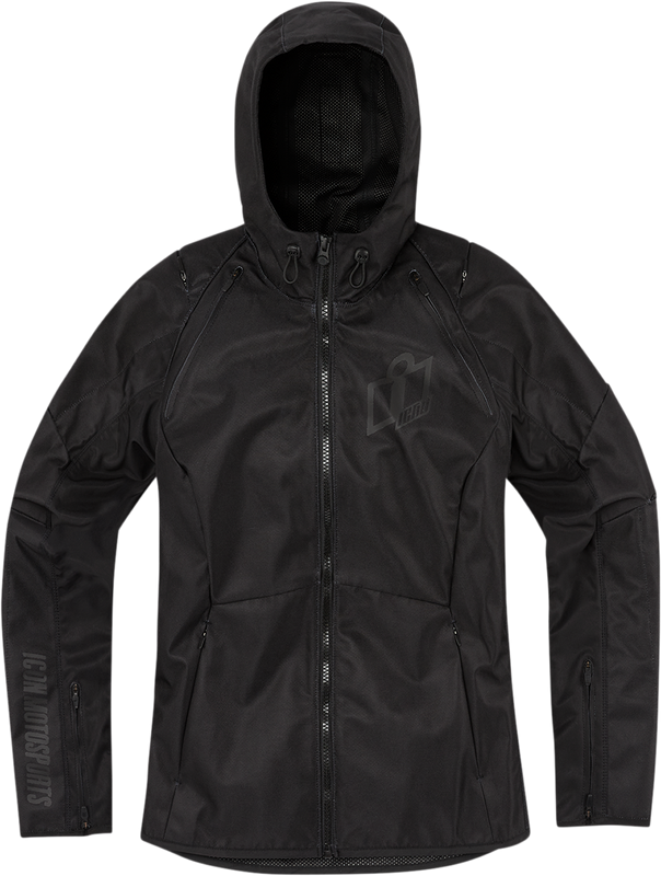 Icon Women'S Airform Jacket - Black - Large 2822-1402
