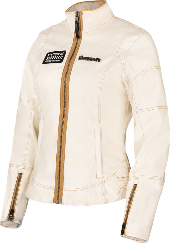 Icon Women'S Tuscadero3 Jacket - White - Large 2822-1778