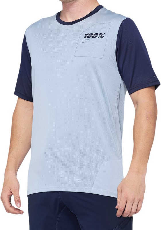 100% Ridecamp Short-Sleeve Jersey - Blue/Navy - Small 40027-00010