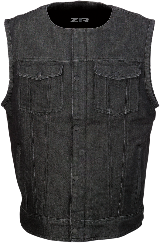 Z1R Ganja Denim Vest - Black - Medium 2830-0505