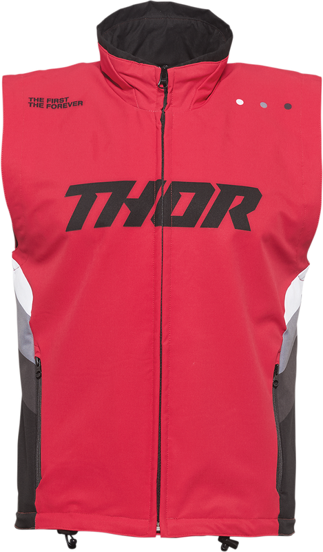 Thor Warmup Vest - Red/Black - Medium 2830-0590