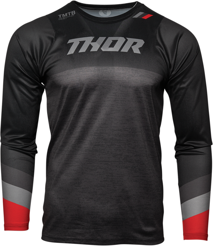 Thor Assist Long-Sleeve Jersey - Black/Heather Gray - Xs 5120-0050