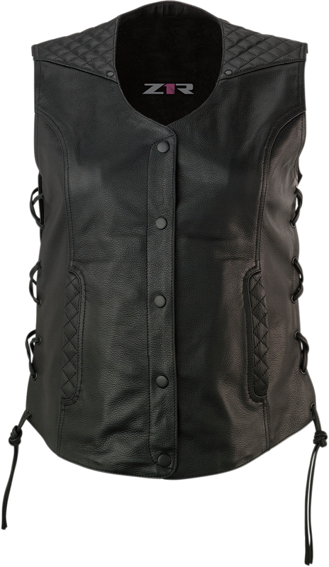 Z1R Women'S Gaucha Vest - Black - Medium 2831-0073