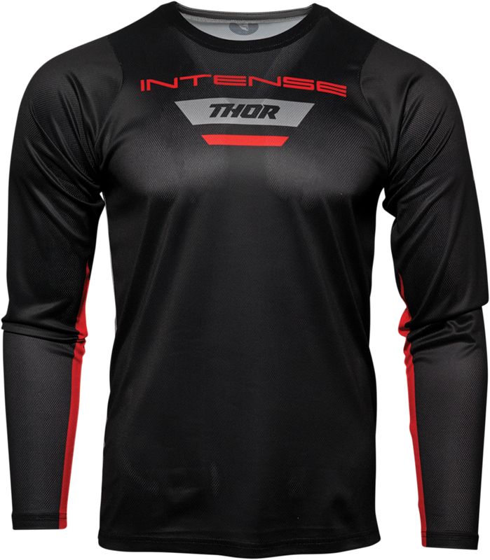 Thor Intense Mtb Long-Sleeve Jersey - Black/Heather Gray - Small 5120-0063