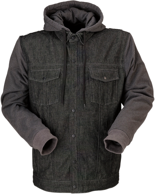Z1R Denim Hoodie - Black/Gray - Small 2840-0104