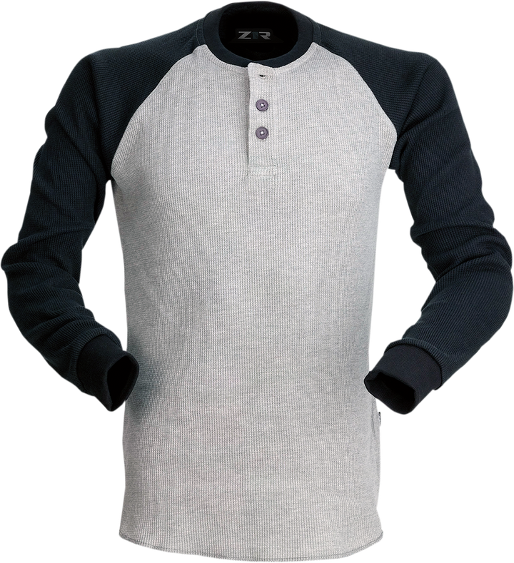 Z1R Waffle Long-Sleeve Shirt - Gray - Xl 2840-0152