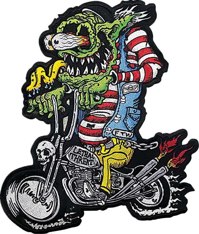 Lethal Threat Monster Biker Embroidered Patch - Large LT30252
