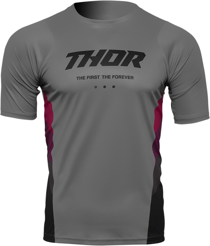 Thor Assist React Short-Sleeve Jersey - Gray/Purple - Xs 5120-0174