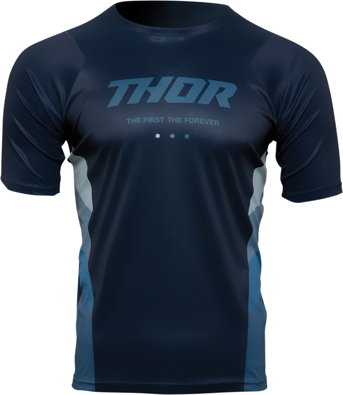 Thor Assist React Short-Sleeve Jersey - Midnight/Teal - Small 5120-0181
