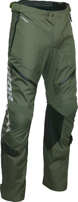 Thor Terrain Over-The-Boot Pants - Army/Charcoal - Us 40 2901-12155