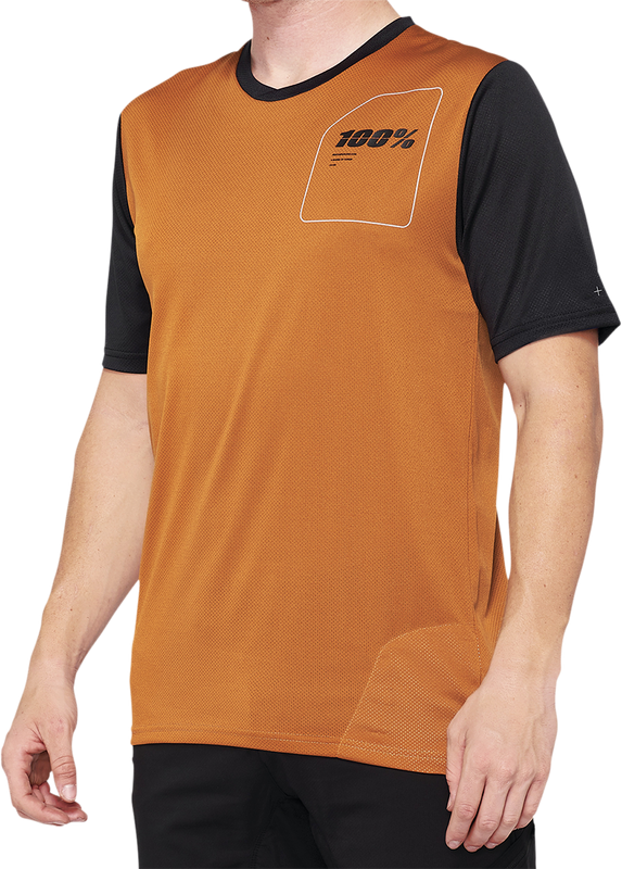 100% Ridecamp Short-Sleeve Jersey - Terracotta/Black - Xl 40027-00018