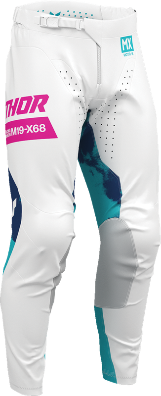 Thor Launchmode Bleach Pants - White/Aqua - Us 34 2901-12315