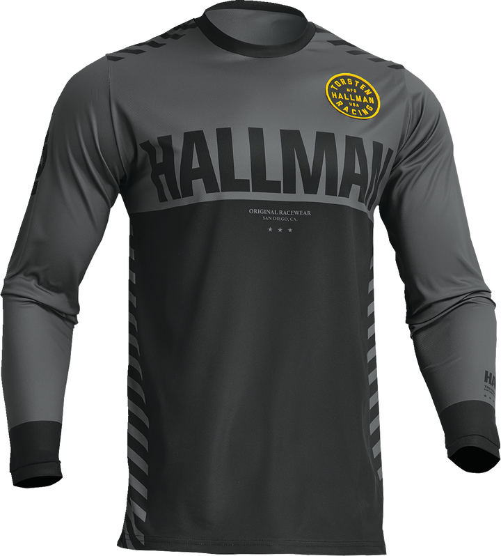 Thor Differ Slice Jersey - Charcoal/Black - Small 2910-7127