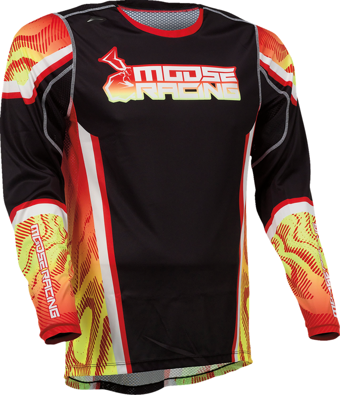 Moose Offroad Agroid Jersey - Red/Yellow/Black - Large 2910-7392