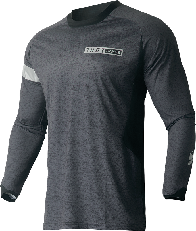 Thor Range Jersey - Black/Heather Gray - Large 2910-7478