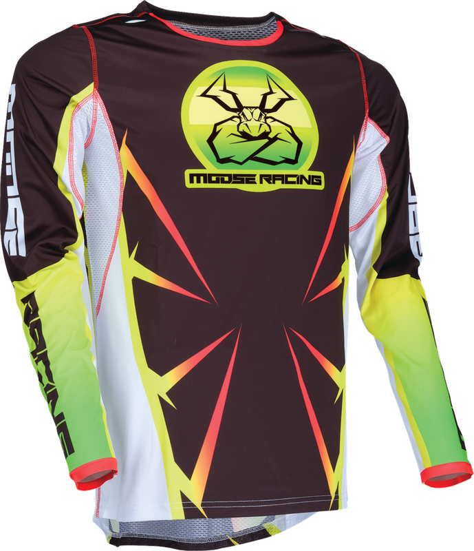 Moose Offroad Agroid Jersey - Black/Yellow/White - Small 2910-7917