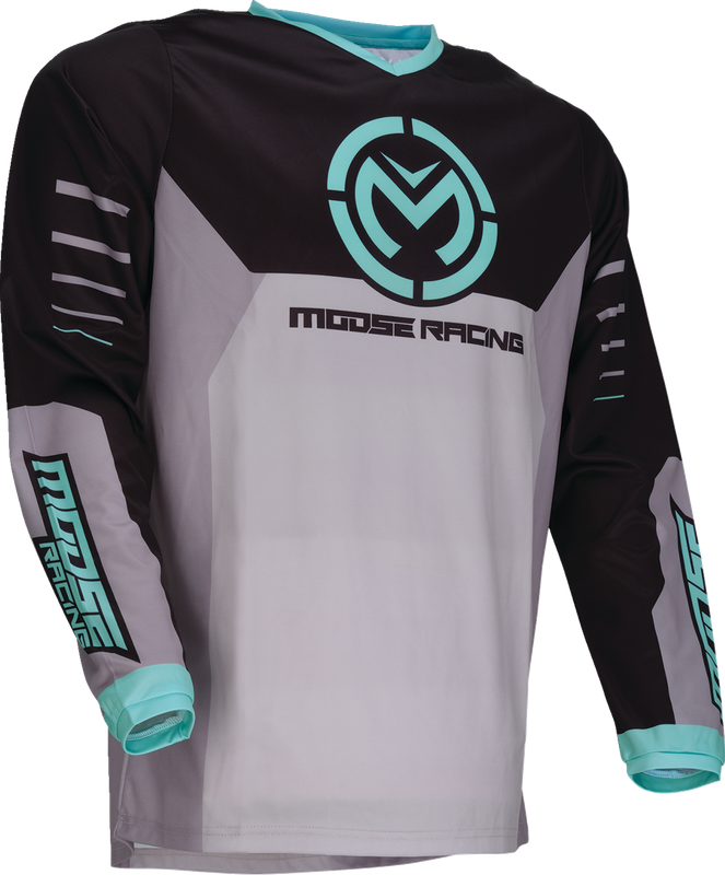 Moose Offroad Qualifier Jersey - Gray/Teal - 3Xl 2910-8188