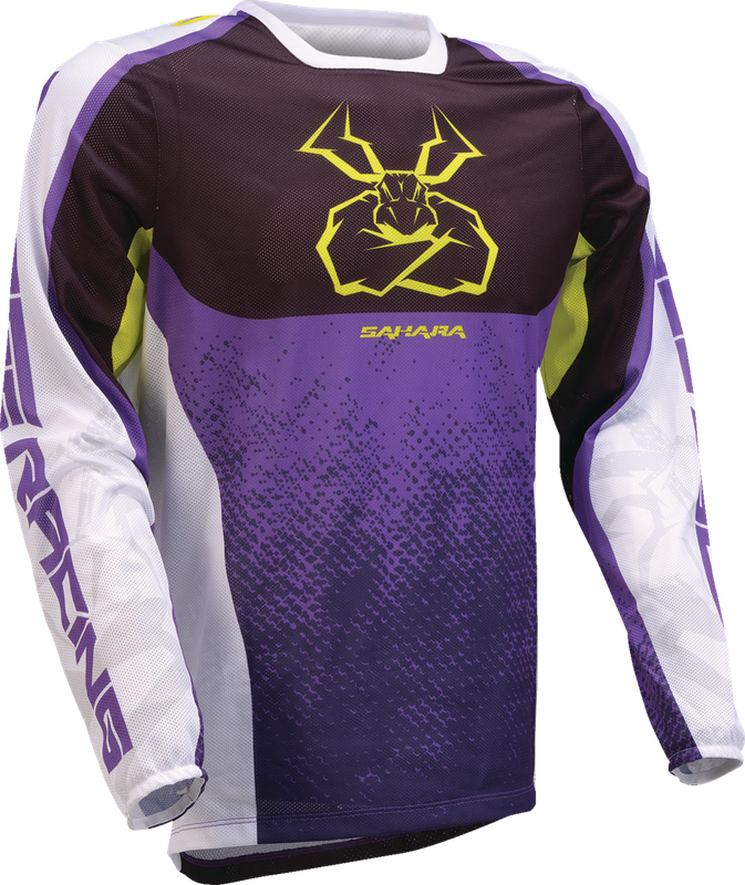 Moose Offroad Sahara Jersey - Purple/Hi-Viz - Medium 2910-8347