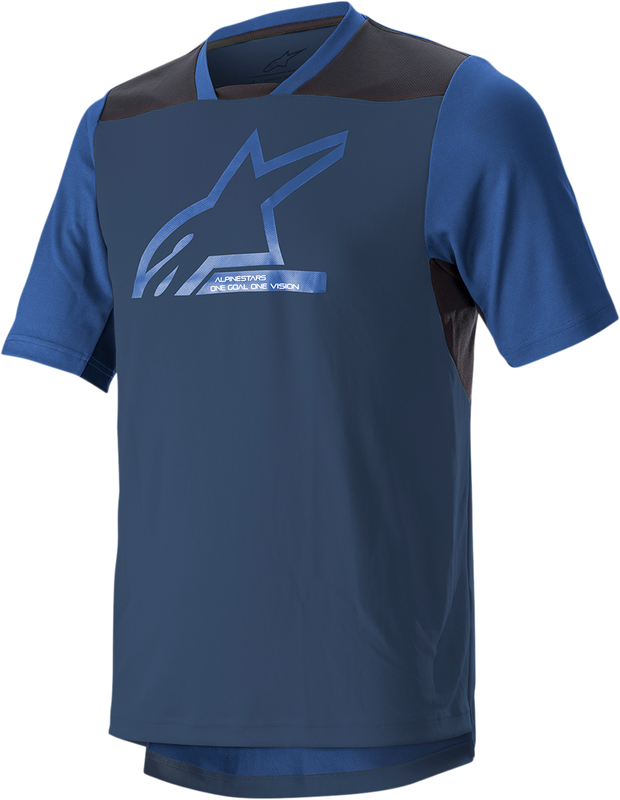 Alpinestars Drop 6.0 V2 Short-Sleeve Jersey - Midnight Blue/Black - Medium 1766322-7319-MD