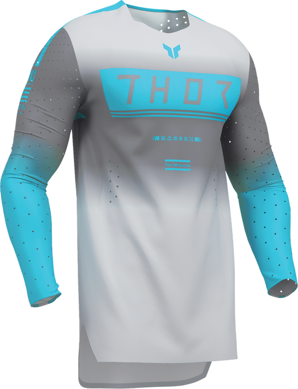 Thor Sportmode Geo Jersey - Charcoal/Gray - Large 2910-8749