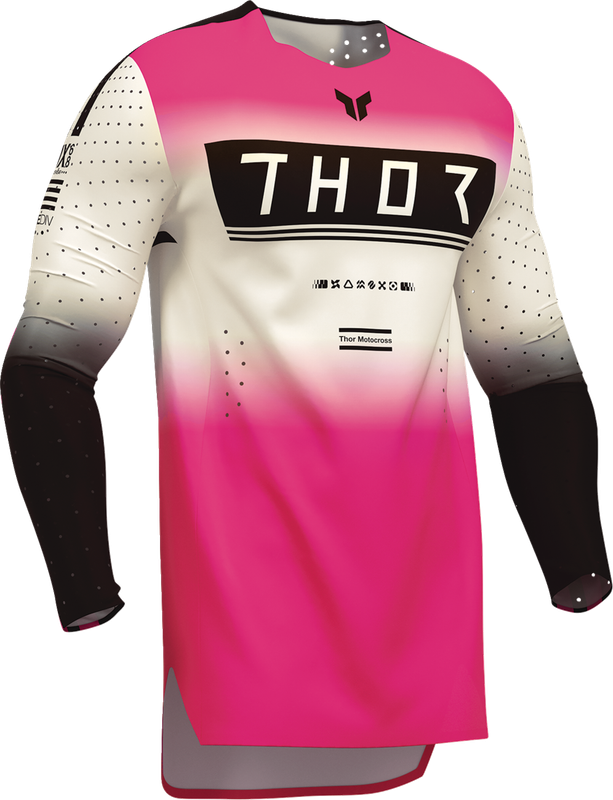 Thor Sportmode Geo Jersey - Vintage White/Pink - Xl 2910-8760