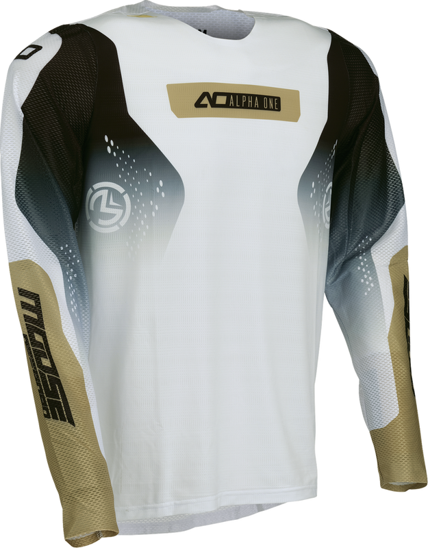 Moose Offroad Alpha One Jersey - Tan/Black - Small 2910-8801