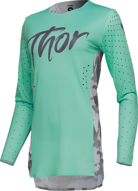 Thor Women'S Sportmode Shadow Jersey - Teal - Medium 2911-0322