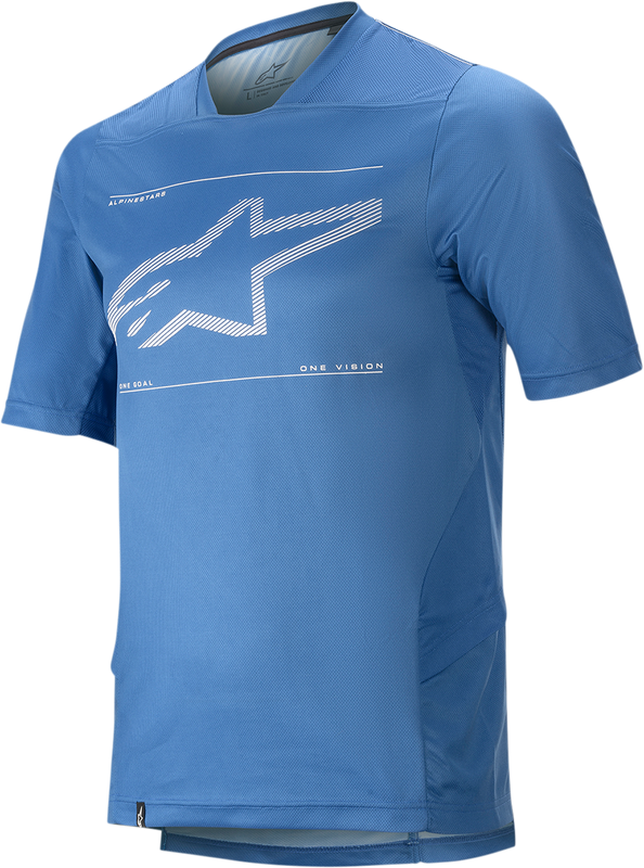 Alpinestars Drop 6.0 Short-Sleeve Jersey - Blue - Small 1766320-7310-SM