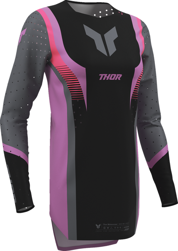 Thor Women'S Sportmode Velocity Jersey - Black/Orchid - Xs 2911-0330
