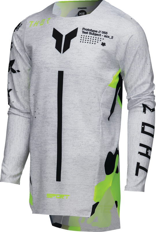 Thor Youth Sportmode Riot Jersey - White/Acid - Large 2912-2540