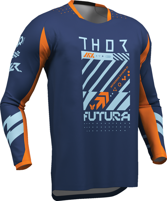Thor Youth Launchmode Futura Jersey - Navy/Orange - Xl 2912-2601